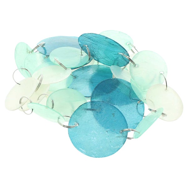 FRANK FLECHTWAREN | Capizgirlande Bubbles, H: 110 cm, CAPIZ, METALL