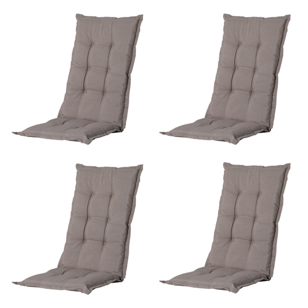 Gartenstuhlauflage Panama-Jute - Ca. 105x50 cm - 4er-Set