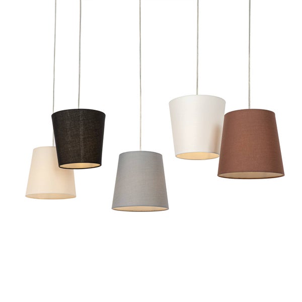 Lucande Pendelleuchte Thamila (Für Kinder, Junges Wohnen) aus Textil (5 flammig E27) - Hängeleuchte Esstischlampe Hängelampe Wohnzimmerleuchte