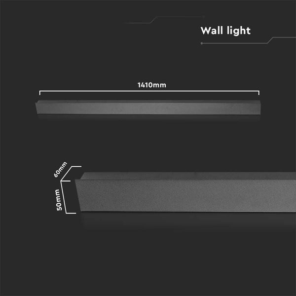 V-TAC VT-1178-A - LED-Wandleuchten - Modern - Wandleuchten - IP65 - Anthrazitfarbenes Gehäuse - 23