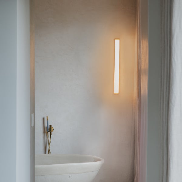 Badezimmer Wandleuchte Messing 62 cm inkl. LED IP44 - Cascada