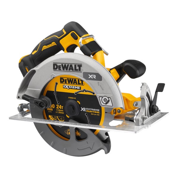 DeWalt Akku Handkreissäge mit bürstenlosem Motor und Extreme Runtime Sägeblatt für präzise Schnitte in Holz und Verbundwerkstoffe