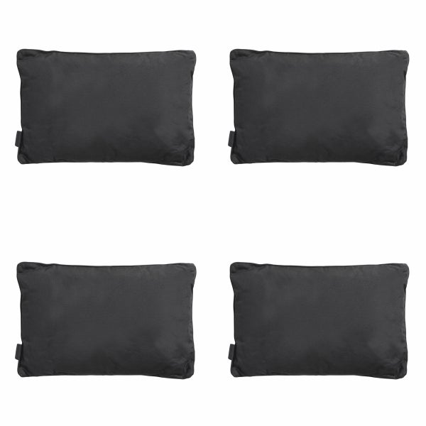 Dekokissen Panama schwarz - ca. 40x60 cm - 4er-Set