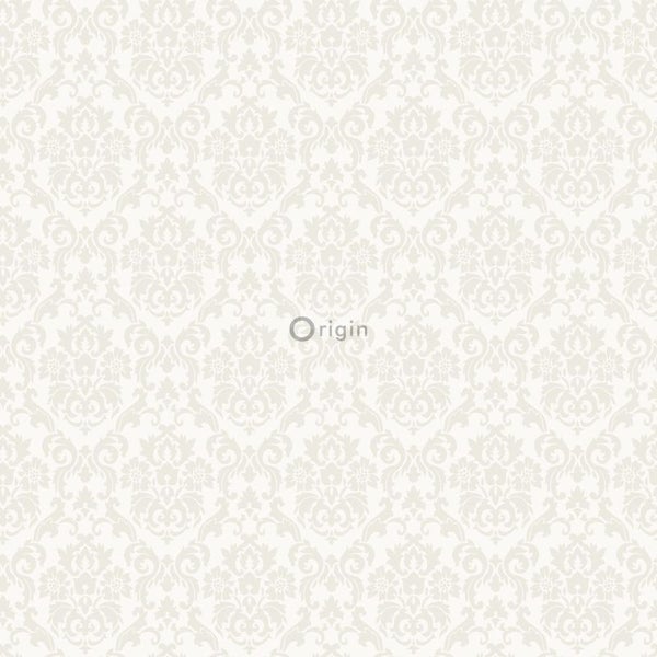 Tapete mit floralem Damastmuster