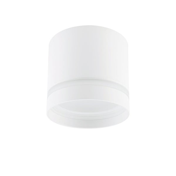 Weiße Deckenleuchte in zylindrischer Form