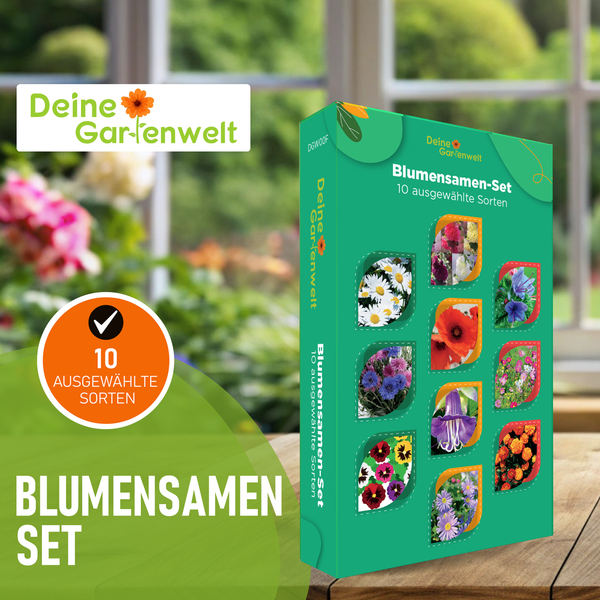 Blumensamen-Set mit 10 Sorten Samen von Deine Gartenwelt