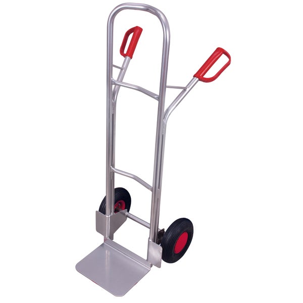 Sackkarre aus Metall mit zwei Rädern und Griffen