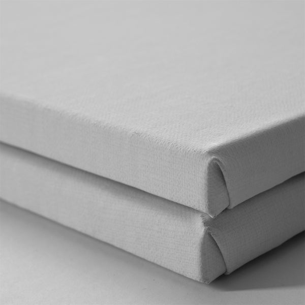 Leinwand  Leinen 2er Set 70x70 cm (LxB) 430 gsm, dreifach grundiert, malfertig bespannt weiß