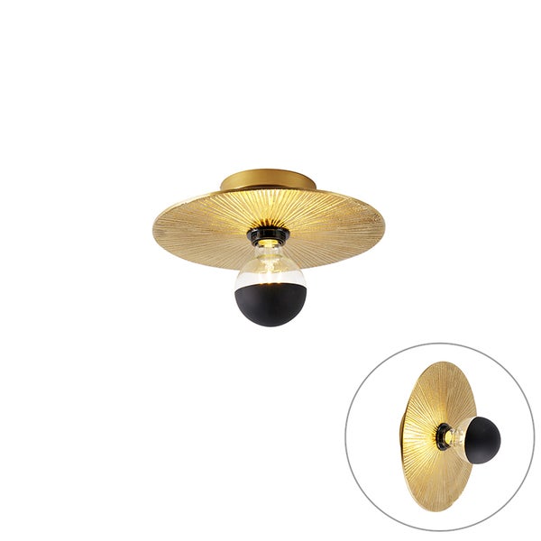 Orientalische Deckenleuchte Gold Rund - Konge