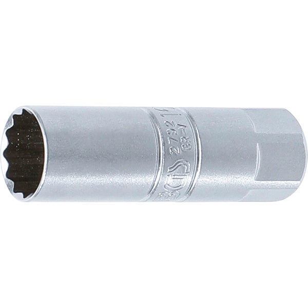 BGS Zündkerzen-Einsatz Zwölfkant Antrieb Innenvierkant 10 mm (3/8) SW 16 mm - 2792