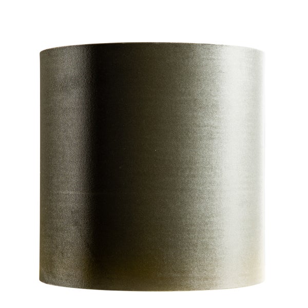 Samtlampenschirm grün mit goldener Innenseite 40/40/40