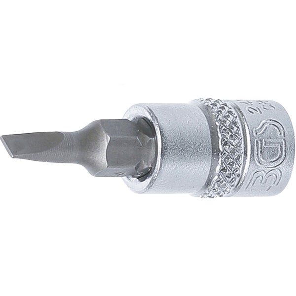 BGS Bit-Einsatz Antrieb Innenvierkant 6,3 mm (1/4) Schlitz 4 mm - 2493