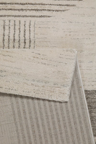 Kurzflor Teppich Creme Beige Mats WECONhome 80x150 cm