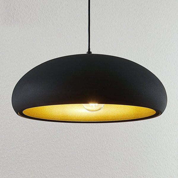 Lindby Deckenlampe Gerwina (Modern) in Schwarz aus Metall (1 flammig, E27) - Deckenleuchte Lampe Wohnzimmerleuchte