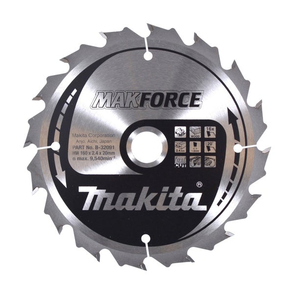 Makita MAKFORCE Sägeblatt 160x20x16Z - B-32091