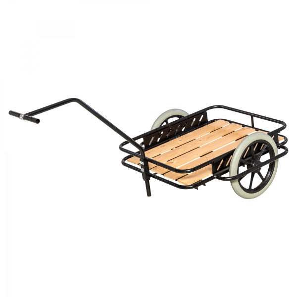 Gartenhandwagen mit Holzplattform und zwei Rädern