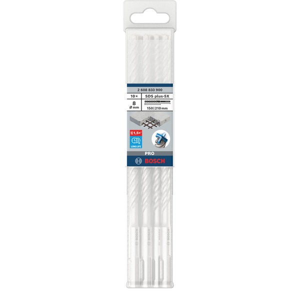 Bosch PRO SDS plus-5X Hammerbohrer 8 x 150 x 210 mm - 2608833900