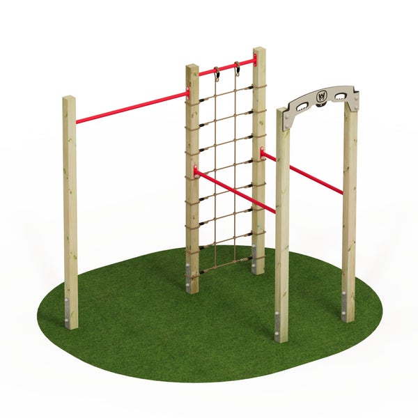 WICKEY FIT Base 520 – Outdoor-Fitnessgerät – rot
