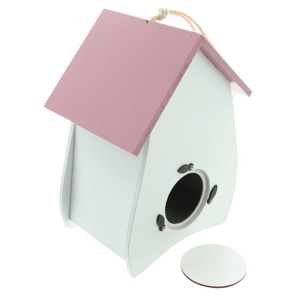 FRANK FLECHTWAREN | Vogelhaus Zimmer frei, 14 x 12 x 21 cm, HOLZ, SISAL
