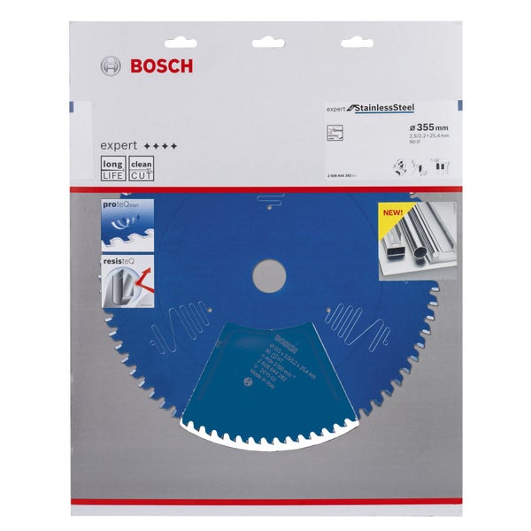 Bosch Kreissägeblatt Expert for Stainless Steel für Kapp- und Gehrungssägen 355 x 25,4 x 2,5 mm 90 Zähne - 2608644282