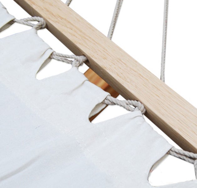 AMANKA Bis 100kg: Outdoor Stabhängematte 1 Person - 190x80cm Hängematte Outdoor Hängeliege ohne Gestell - Hängematte mit Stange - Garten Hängematte für Balkon Schaukelliege Indoor Liege zum Aufhängen