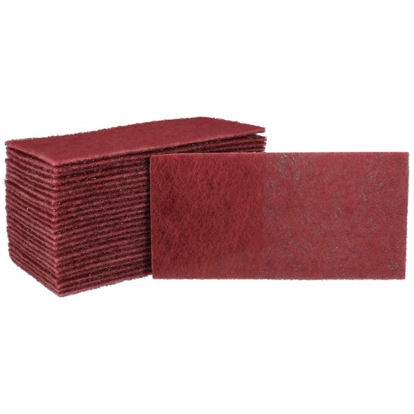 Mirka Mirlon Total 25 Stk Schleifvlies VeryFine Korn 360 Schleifpads, Schleiffleece zum Anschleifen, Entrosten, Schleifen, Polieren von Holz, Metall, Kunststoff, Edelstahl