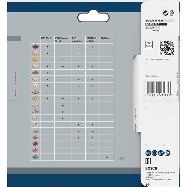 Bosch PRO Wood Kreissägeblatt 130 x 2 x 16 mm - 2608640774
