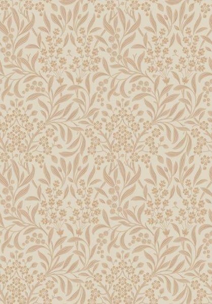 Borastapeter Tapete Blumen Terrakottarosa - 53 cm x 10.05 m - 660026