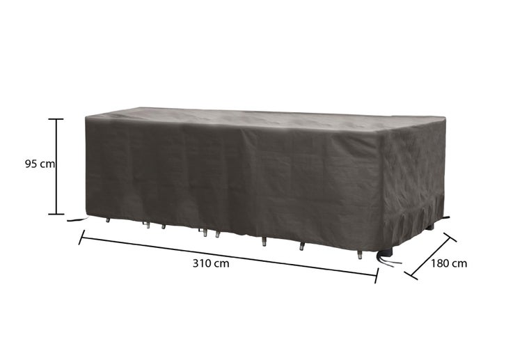 Schutzhülle für Gartentisch, 310 cm x 180 cm x 95 cm