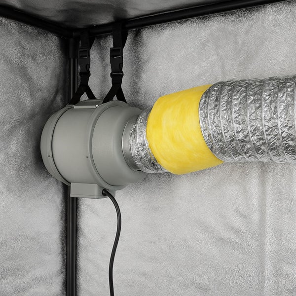 Isoflexrohr 500mm – 1 Meter isolierter Abluftschlauch für Klimageräte, Growboxen & mehr – 4-Schicht Isolierung, Hohe Schalldämpfung, Feuergeschützt & Extra Stabil