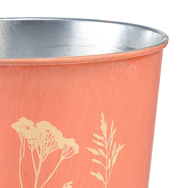 Blumentopf mit Pflanzenmotiv