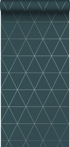Origin Wallcoverings Tapete grafische Dreiecke Blau - 0,53 x 10,05 m - 347715