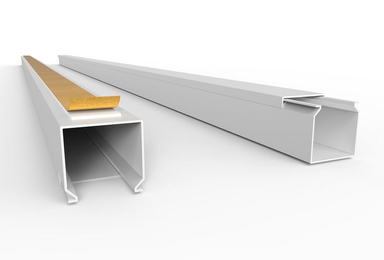 CILSON WDK2525SW Art.-Nr. 6700160.1.2 Kabelkanal Selbstklebend 25x25mm 2m, Weiß - 2 Stück 1 m / 1000 mm, Saubere Eckenführung, Stabiles Kabelmanagement