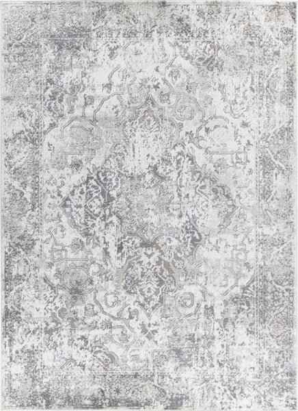 Vintage Orientalischer Teppich Weiß/Grau 160x213 cm FATIMA