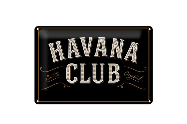 Blechschild Spruch 30x20cm Havana Club Schild