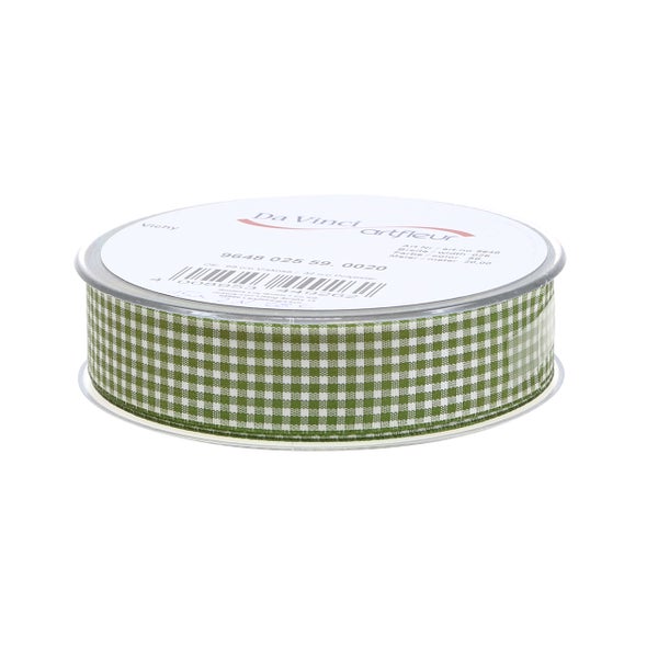 Dekoband mit Vichy Muster auf einer Spule