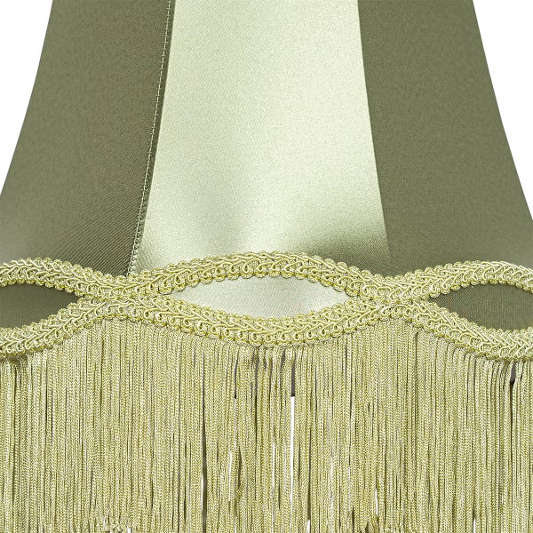 Stofflampenschirm grün 30 cm - Oma