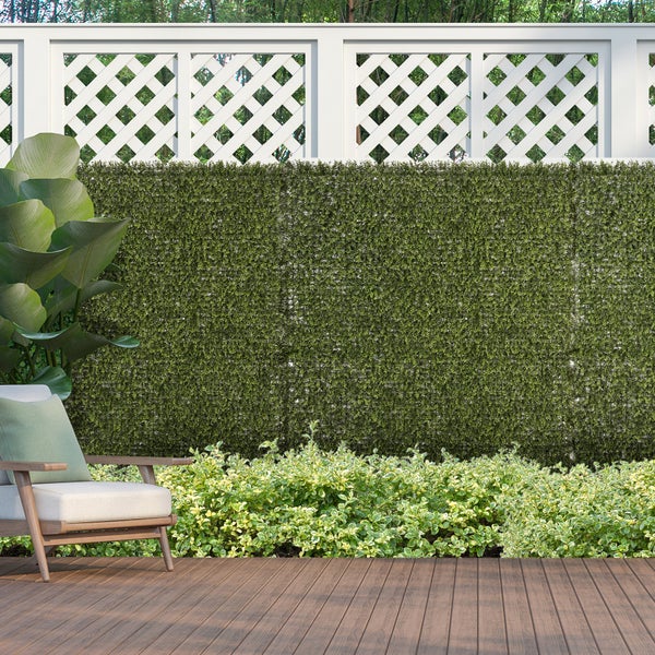 Einfache Installation der Hecke Sichtschutzmatte durch Zuschneiden.
