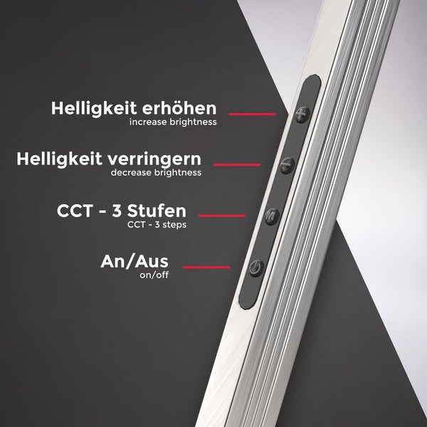 Klemmlampe - 9W, 880lm, LED, mit Stecker, dimmbar, CCT, schwarz