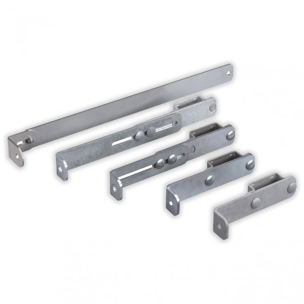 Verschiedene Größen von Abspannwinkeln aus Metall