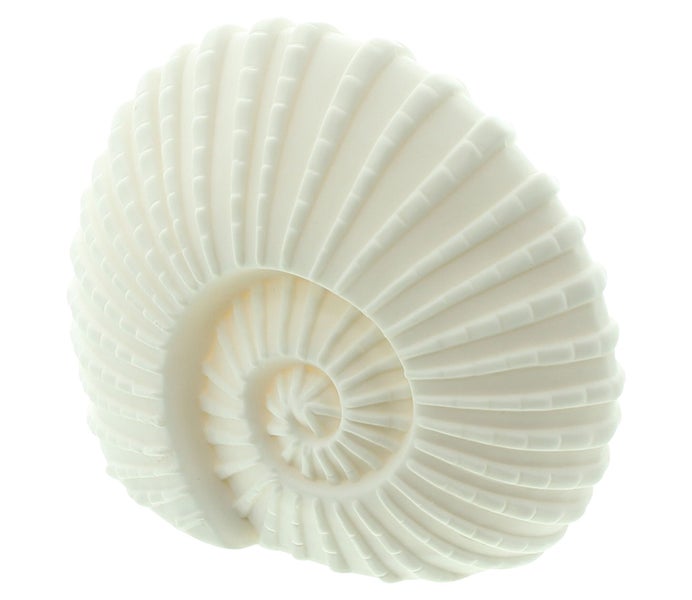 FRANK FLECHTWAREN | LED-Muschel White, PORZELLAN, KUNSTSTOFF, 18 x 9 x 15 cm