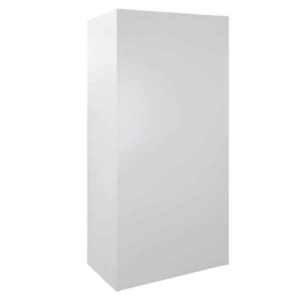 PROREGAL Flügeltürschrank Owl mit 4 Fachboden | HxBxT 195x95x50cm | Lichtgrau | Spind, Aufbewahrungsspind, Arbeitsschrank