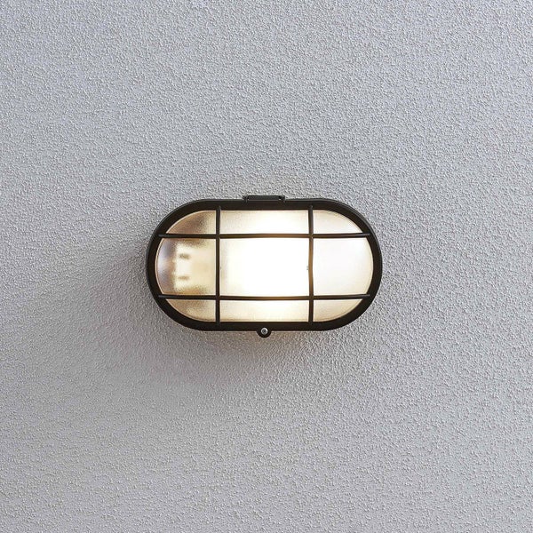 Lindby Wandleuchte außen Alisha (spritzwassergeschützt (Modern) in Schwarz (1 flammig, E27) - Außenwandleuchten Wandlampe Led Außenlampe Outdoor für Außenwand/Hauswand