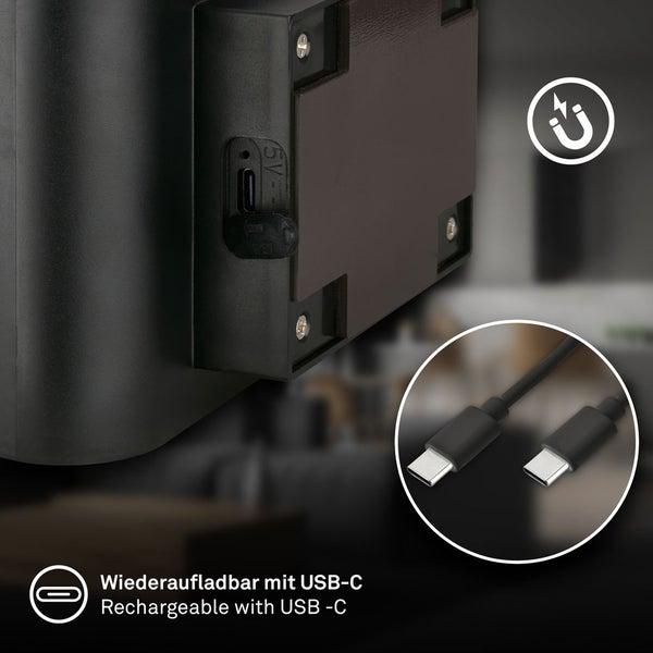 LED Wandleuchte Wandlampe ohne Stromanschluss Bewegungsmelder Akku ohne Bohren