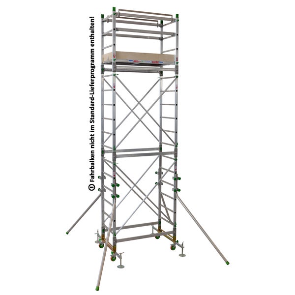 Fahrbares Gerüst aus Aluminium mit Arbeitsplattform