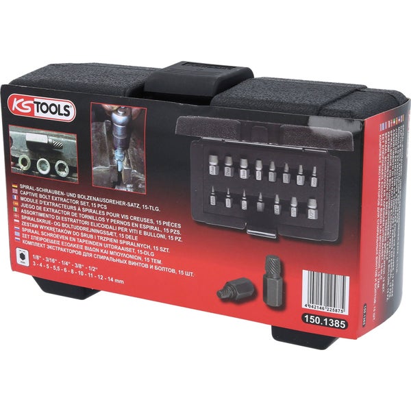 KS Tools Schrauben Ausdreher Set, 15-teilig