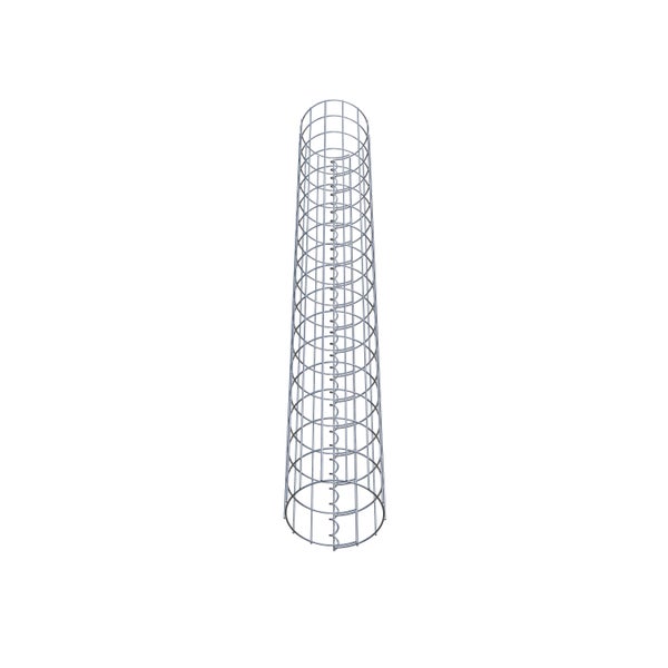 Gabionensäule Durchmesser 22 cm, MW 5 x 10 cm rund - Höhe: 1,70 m