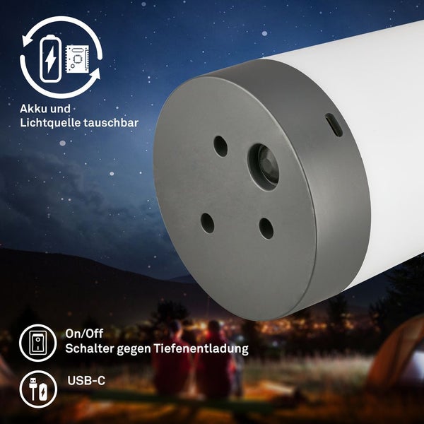 LED Tischlampe Akku LED Tischleuchte Dimmbar Kabellos Touch Terrasse RGB+W