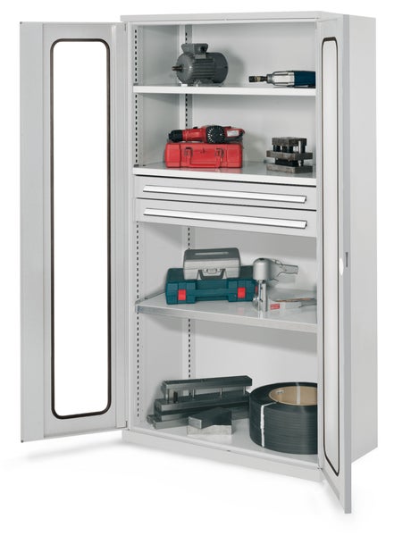 Werkstattschrank mit Werkzeugen und Zubehör