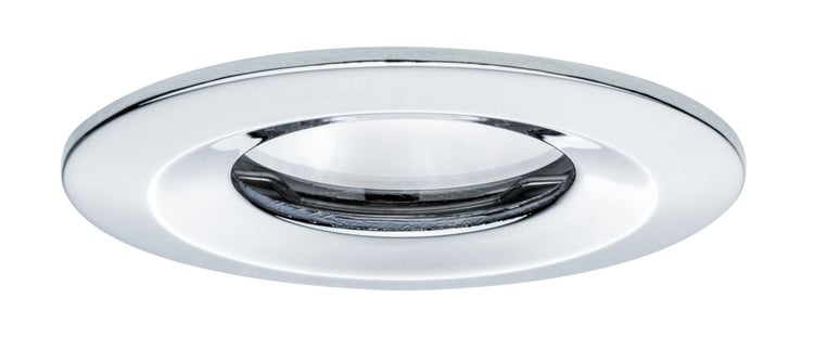 LED Einbauleuchte Nova Plus Coin starr IP65 rund 78mm Coin 6W 470lm 230V dimmbar 2700K Chrom